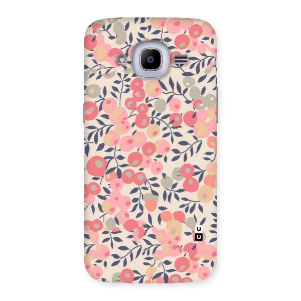 Pink Leaf Pattern Back Case for Samsung Galaxy J2 2016